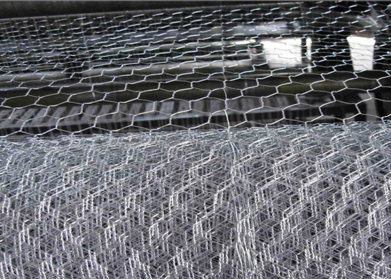 1&quot; X 1&quot; 1.0mm sechseckiger Eisen-Draht Mesh Galvanized Weave Reverse Twisted